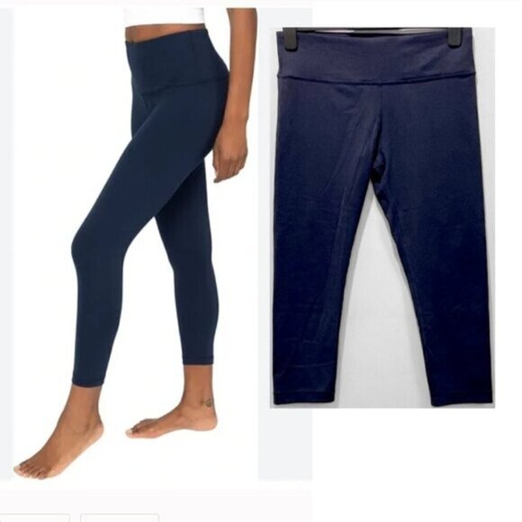 90 Degree By Reflex Blue 21' Leggings Size Medium - Picture 1 of 8